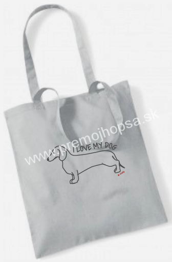 Bavlnená taška pre psíčkarov - jazvečík