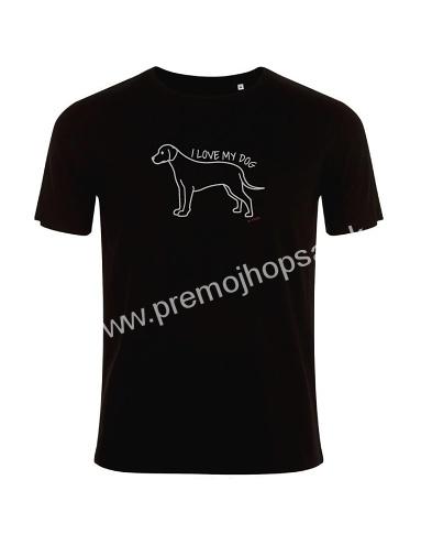 Pánske tričko čierne - pes