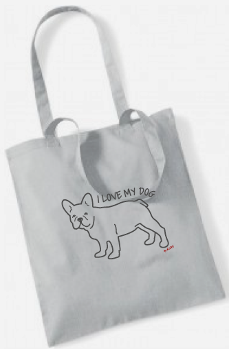 Bavlnená taška pre psíčkarov - buldoček