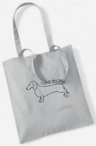 Bavlnená taška pre psíčkarov - jazvečík
