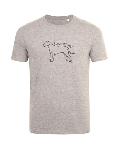 Pánske tričko sivé - pes